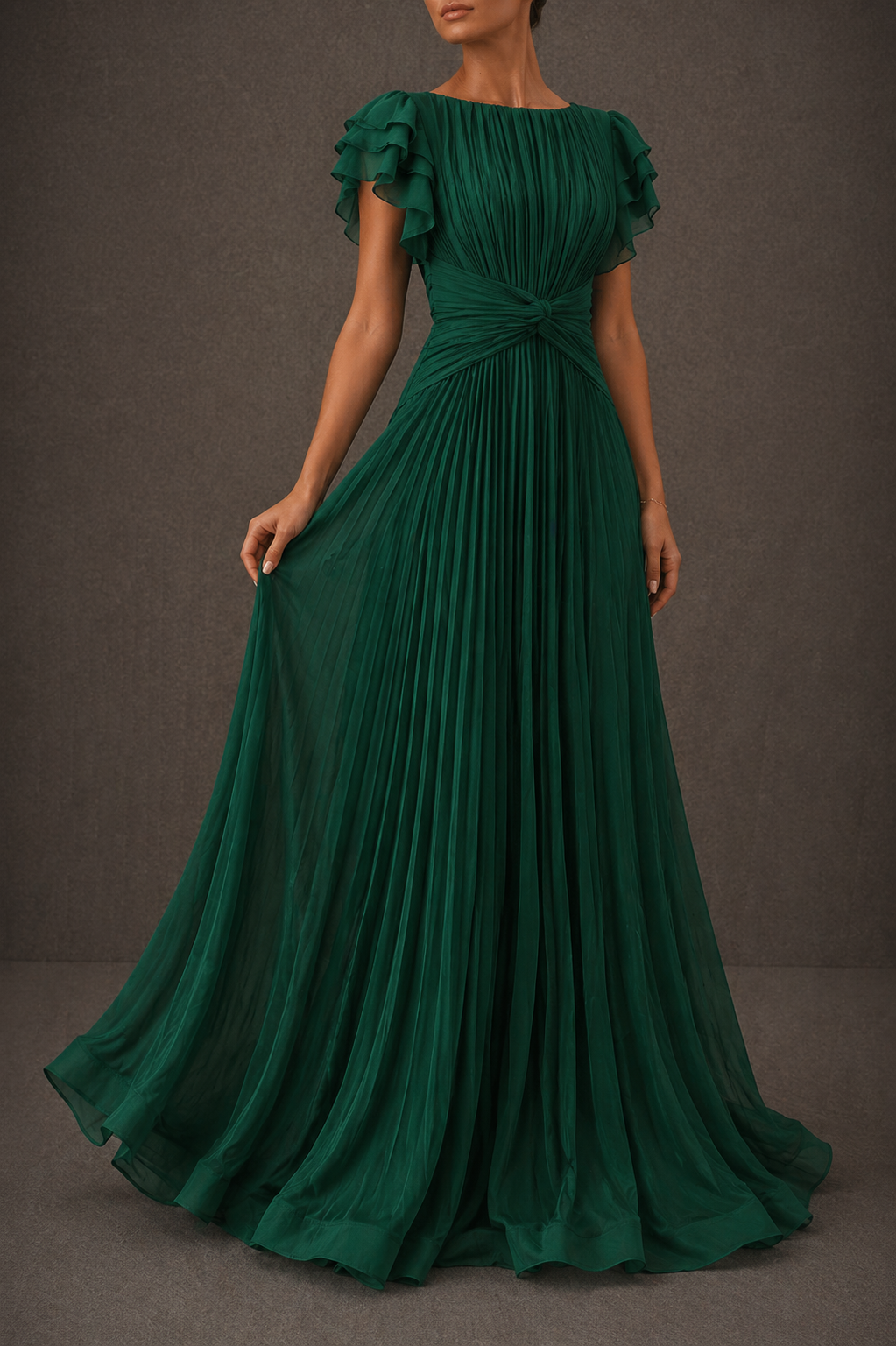 Julia - Vestido de noche plisado