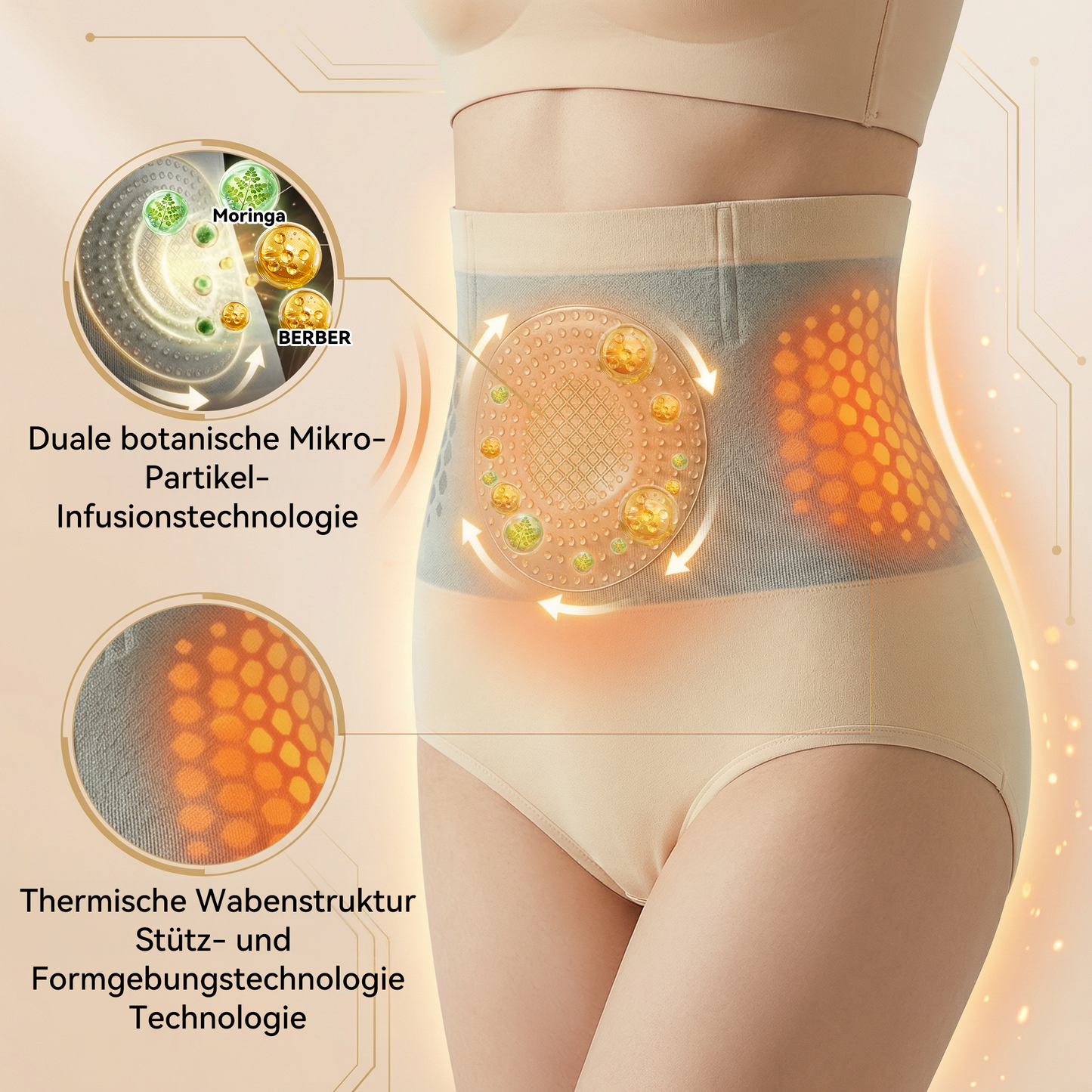 🌾 2026 MORINGA UND BERBERIN 4-IN-1 Mikropartikel-Körperformung & fettverbrennende Shorts