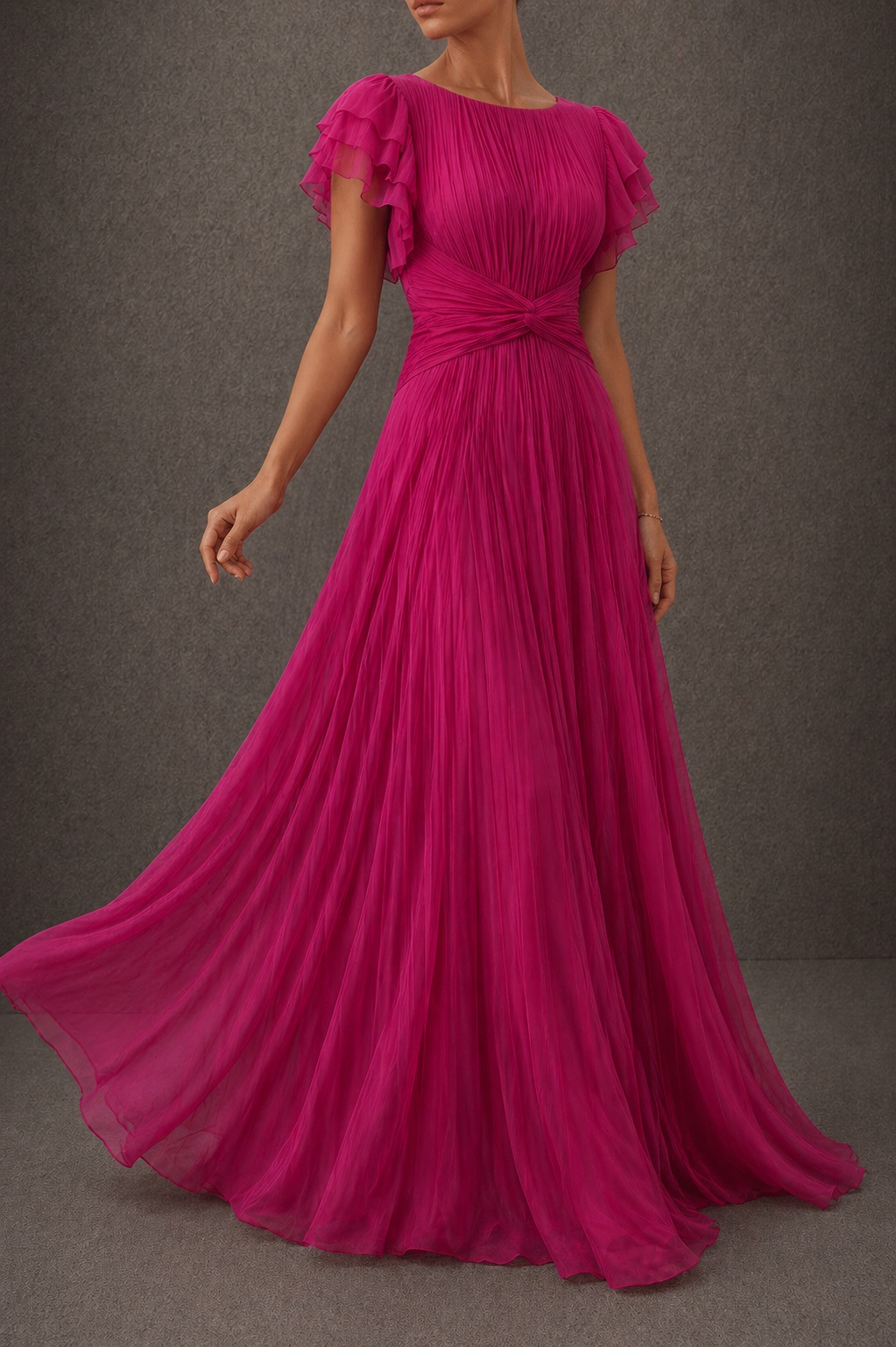 Julia - Vestido de noche plisado